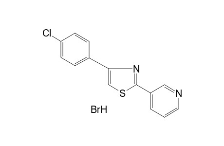 3-[4-(p-CHLOROPHENYL)-2-THIAZOLYL]PYRIDINE, MONOHYDROBROMIDE