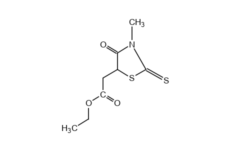 3-methyl-4-oxo-2-thioxo-5-thiazolidineacetic acid, ethyl ester