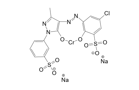 2-Amino-4-chlorphenol-6-sulfonic acid->3-methyl-1-(3-sulfophenyl)-5-pyrazolon/1:1 Cr complex