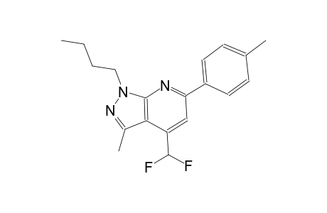 1-butyl-4-(difluoromethyl)-3-methyl-6-(4-methylphenyl)-1H-pyrazolo[3,4-b]pyridine