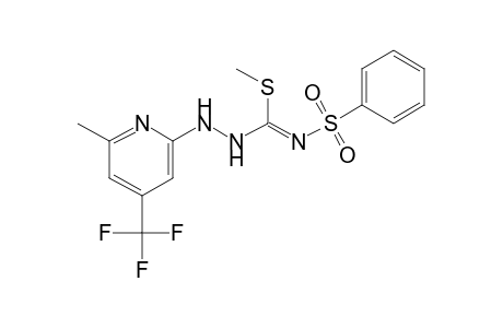 3-[6-methyl-4-(trifluoromethyl)-2-pyridyl]-N-(phenylsulfonyl)thiocarbazimidic acid, methyl ester