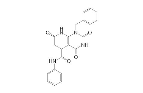 1-Benzyl-2,4,7-trioxo-N-phenyl-1,2,3,4,5,6,7,8-octahydropyrido[2,3-d]pyrimidine-5-carboxamide