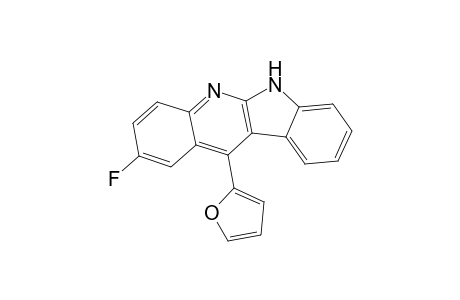 2-FLUORO-11-(2-FURYL)-QUININDOLINE