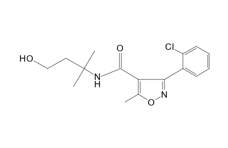 3-(o-chlorophenyl)-N-(1,1-dimethyl-3-hydroxypropyl)-5-methyl-4-isoxazolecarboxamide