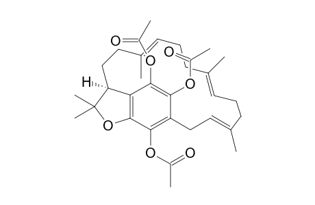 Leukotridentochinone-triacetate