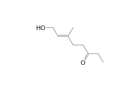 (E)-8-hydroxy-6-methyloct-6-en-3-one