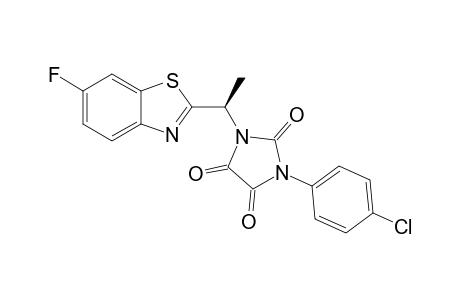 1-(4-CHLOROPHENYL)-3-[(1R)-1-(6-FLUORO-1,3-BENZOTHIAZOL-2-YL)-ETHYL]-IMIDAZOLIDINE-2,4,5-TRIONE