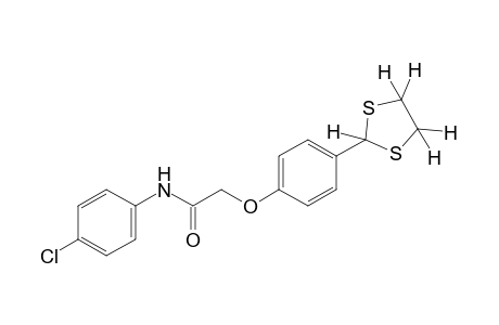 4'-chloro-2-[p-(1,3-dithiolan-2-yl)phenoxy]acetanilide