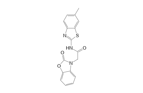 3-benzoxazoleacetamide, 2,3-dihydro-N-(6-methyl-2-benzothiazolyl)-2-oxo-