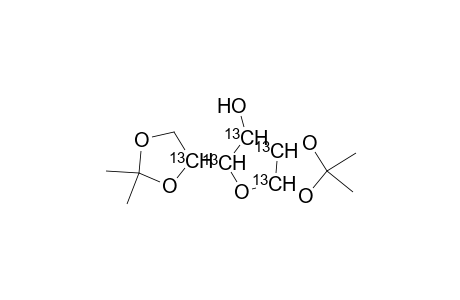 .alpha.-D-Glucofuranose, 1,2:5,6-bis-O-(1-methylethylidene)-, penta-[13C]-labelled