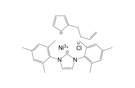 [(C5H4(CH2)2CH=CH2)Ni(Cl){1,3-bis(2,4,6-trimethylphenyl)-4,5-dihydroimidazol-2-ylidene}]