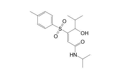 (E)-4-Hydroxy-N-isopropyl-5-methyl-3-tosyl-hex-2-enamide