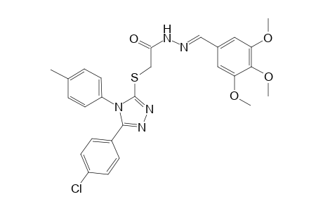 2-{[5-(4-chlorophenyl)-4-(4-methylphenyl)-4H-1,2,4-triazol-3-yl]sulfanyl}-N'-[(E)-(3,4,5-trimethoxyphenyl)methylidene]acetohydrazide