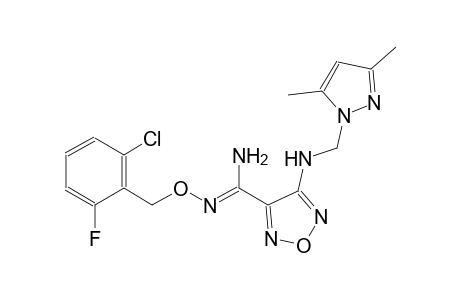 N'-[(2-chloro-6-fluorobenzyl)oxy]-4-{[(3,5-dimethyl-1H-pyrazol-1-yl)methyl]amino}-1,2,5-oxadiazole-3-carboximidamide