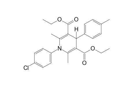 1-(p-chlorophenyl)-1,4-dihydro-2,6-dimethyl-4-p-tolyl-3,5-pyridinedicarboxylic acid, diethyl ester