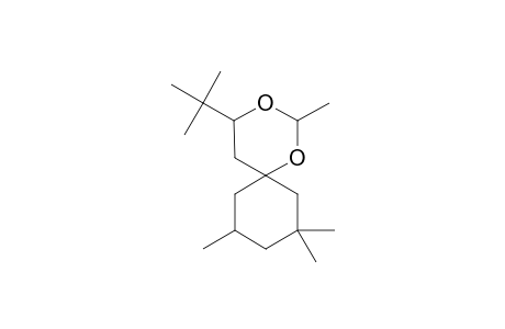 TRANS-(CIS-6-TERT.-BUTYL)-2-R-METHYL-1,3-DIOXANE-SPIRO-TRANS-3',3',5'-TRIMETHYL-4-CYCLOHEXANE