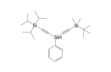 [[2-(Tert-butyl(dimethyl)silyl)ethynyl][2-(triisopropylsilyl)ethynyl]silyl]benzene