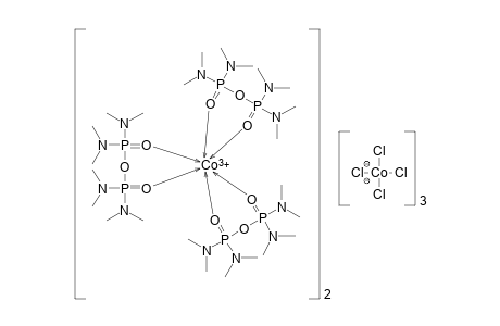 [Tris(octamethylpyrophosphoramide)]cobalt (III) tetrachlorocobaltate (II)