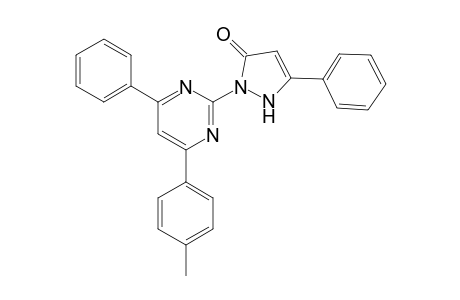 2-[4-(4-methylphenyl)-6-phenyl-2-pyrimidinyl]-5-phenyl-1,2-dihydro-3H-pyrazol-3-one