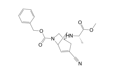 steroisomer methyl N-[4-[6-(benzyloxycarbonyl)-3-cyano-6-azabicyclo[3.2.1]oct-3-enyl]]-L-alaninate