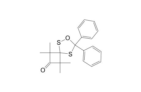 1,1,3,3-tetramethyl-6,6-di(phenyl)-7-oxa-5,8-dithiaspiro[3.4]octan-2-one