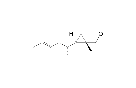 (1S*,2R*)-[1-Methyl-2-[(R*)-5-methylhex-4-en-2-yl]cyclopropyl]methanol