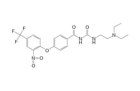 1-[2-(DIETHYLAMINO)ETHYL]-3-{p-[(2-NITRO-alpha,alpha,alpha-TRIFLUORO-p-TOLYL)OXY]BENZOYL}UREA