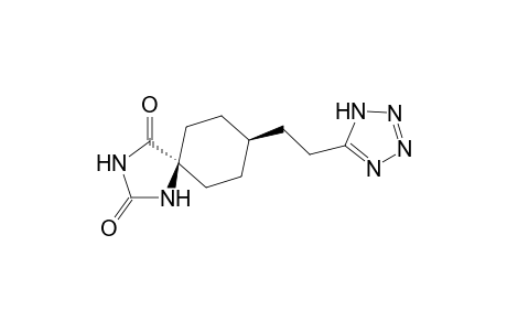 cis-8-[2-(1,2,3,4-tetrazol-5-yl)ethyl]-2,4-diaza-1,3-dioxospiro[4,5]decane