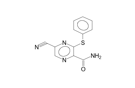 2-CARBAMOYL-3-PHENYLTHIO-5-CYANOPYRAZINE