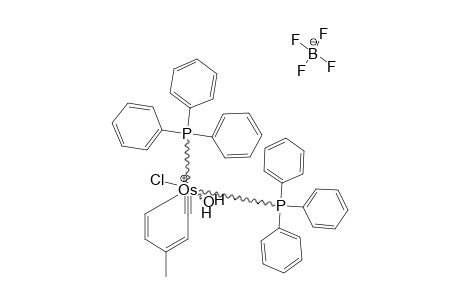 [OS-(CCH-C(CH3)-CH-CH)-CL-(H2O)-(P-PH3)2]BF4