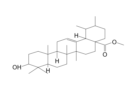 Urs-12-en-28-oic acid, 3-hydroxy-, methyl ester, (3.beta.)-