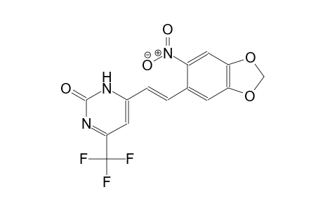 4-[(E)-2-(6-nitro-1,3-benzodioxol-5-yl)ethenyl]-6-(trifluoromethyl)-1H-pyrimidin-2-one