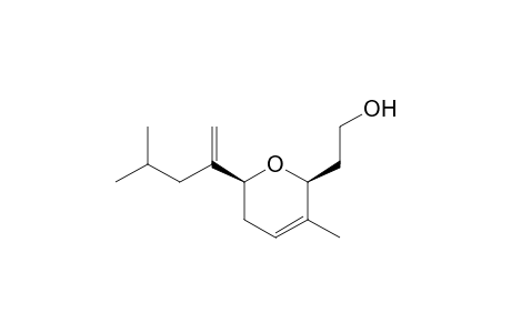 2-((2S,6S)-3-methyl-6-[4-methylpent-en-2-yl]-5,6-dihydro-2H-pyran-2-yl)ethanol