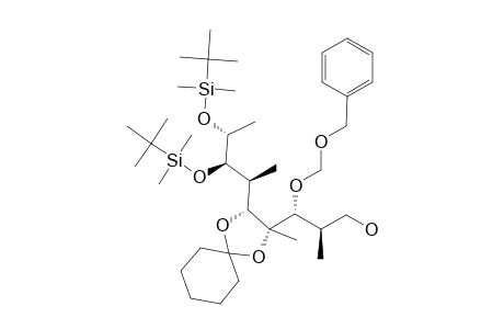 (2R,3R,4R,5R,6R,7S,8R)-3-(BENZYLOXYMETHOXY)-7,8-DI-(TERT.-BUTYLDIMETHYLSILOXY)-4,5-(CYCLOHEXYLIDENEDIOXY)-2,4,6-TRIMETHYLNONANOL