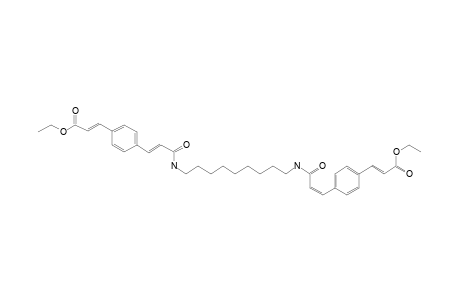 2-Propenoic acid, 3-[4-[3-[[9-[[-3-[4-[-3-ethoxy-3-oxo-1-propen-1-yl]phenyl]-1-oxo-2-propen-1-yl]amino]nonyl]amino]-3-oxo-1-propen-1-yl]phenyl]-, ethyl ester