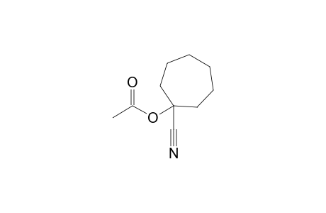 CYCLOHEPTANECARBONITRILE, 1- HYDROXY-, ACETATE