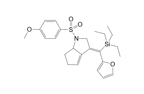 (Z)-3-(Furan-2-yl(triethylsilyl)methylene)-1-((4-methoxyphenyl)sulfonyl)-1,2,3,5,6,6a-hexahydrocyclopenta[b]pyrrole