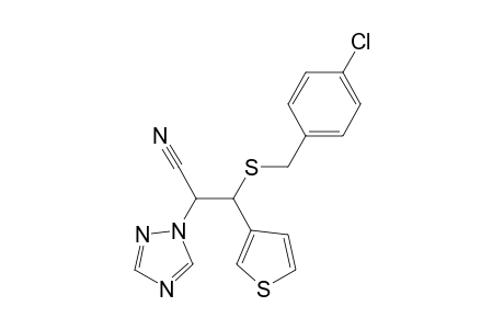 1H-1,2,4-Triazole-1-acetonitrile, alpha-[[[(4-chlorophenyl)methyl]thio]-3-thienylmethyl]-