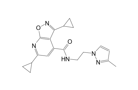 isoxazolo[5,4-b]pyridine-4-carboxamide, 3,6-dicyclopropyl-N-[2-(3-methyl-1H-pyrazol-1-yl)ethyl]-