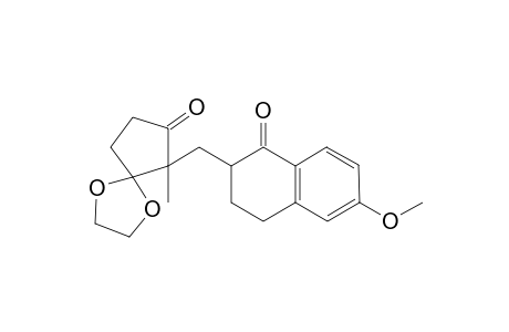 (1'SR,2RS)-2-[(2',2'-ethylenedioxy-1'-methyl-5'-oxocyclopentyl)methyl]-6-methoxy-3,4-dihydronaphthalen-1(2H)-one