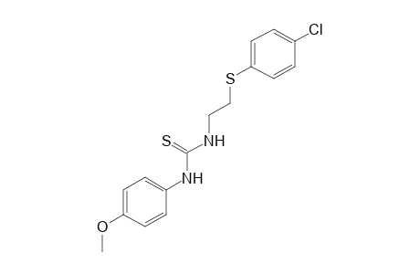 1-{2-[(p-chlorophenyl)thio]ethyl}-3-(p-methoxyphenyl)-2-thiourea