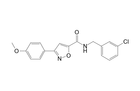 5-isoxazolecarboxamide, N-[(3-chlorophenyl)methyl]-3-(4-methoxyphenyl)-