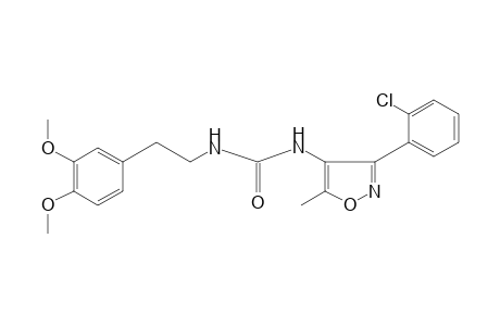 1-[3-(o-chlorophenyl)-5-methyl-4-isoxazolyl]-3-(3,4-dimethoxyphenethyl)urea