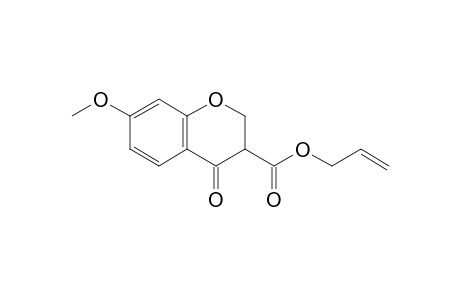 3-ALLYLOXYCARBONYL-7-METHOXY-CHROMAN-4-ONE;KETO-TAUTOMER