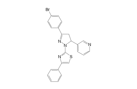 2-[3-(4-bromophenyl)-5-(3-pyridyl)-2-pyrazolin-1-yl]-4-phenyl-thiazole