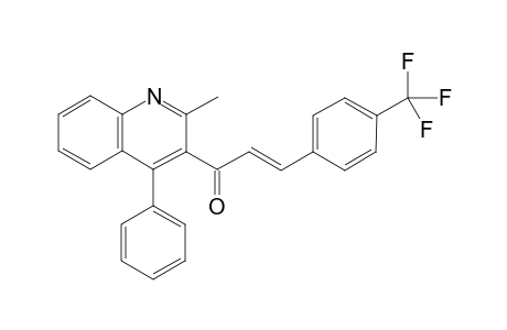 (E)-3-(4-Trifluoromethyl)-1-(2-methyl-4-phenylquinol-3-yl)prop-2-en-1-one