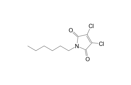 1H-Pyrrole-2,5-dione, 3,4-dichloro-1-hexyl-