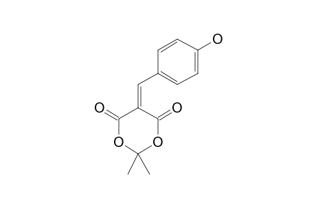 Malonic acid, (p-hydroxybenzylidene)-, cyclic isopropylidene ester