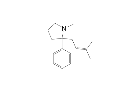 1-Methyl-2-(3-methylbut-2-enyl)-2-phenyl-pyrrolidine