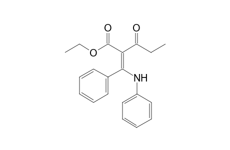 Ethyl 3-oxo-2-(N-.alpha.-phenylaminobenzylidene)pentanoate
